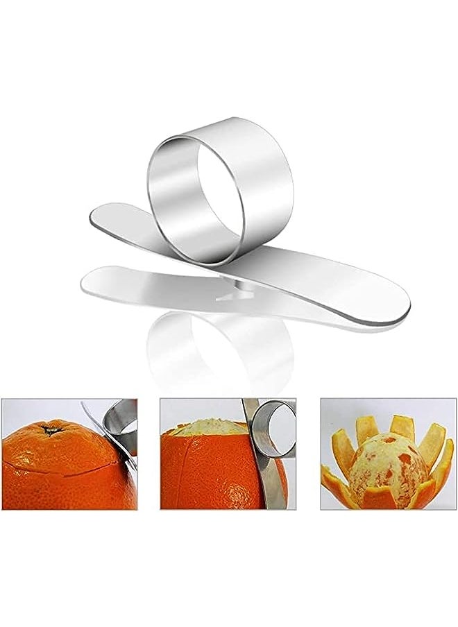 PROMASS - Peelers, Round Stainless steel Affordable Orange Peeler Tool, Kitchen Accessories Knife Cooking Tool Kitchen Gadget By Korty - Image 1