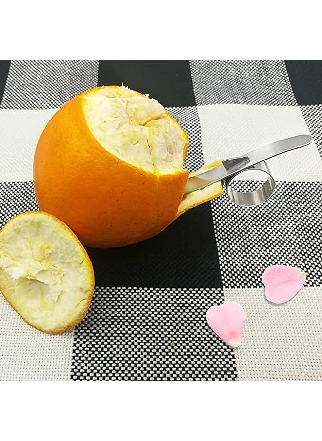 PROMASS - Peelers, Round Stainless steel Affordable Orange Peeler Tool, Kitchen Accessories Knife Cooking Tool Kitchen Gadget By Korty - Image 1