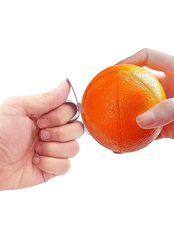 PROMASS - Peelers, Round Stainless steel Affordable Orange Peeler Tool, Kitchen Accessories Knife Cooking Tool Kitchen Gadget By Korty - Image 1