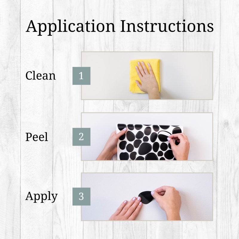WALL PALZ Decalcomania Irregular Black Dots Wall Decals - Set of 216 Small Dalmation Dot Wall Stickers for Classroom Bedroom Living Room Nursery Bathroom Decor Removable Peel and Stick Indoor Wall Decor - Image 5