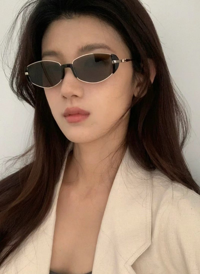 ليشب نظارات شمسية حديثة جديدة ذات إطار ضيق - Image 2