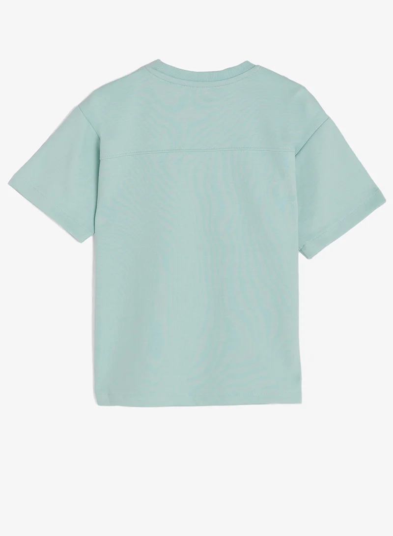 ريبلز مع نمشي Boys Drop Shoulder T-shirt & Shorts Set