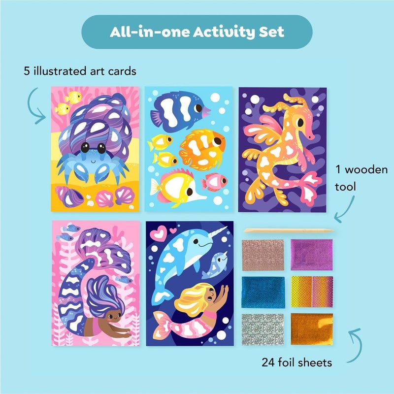 Tiger Tribe Foil Art - Ocean Magic - Image 2