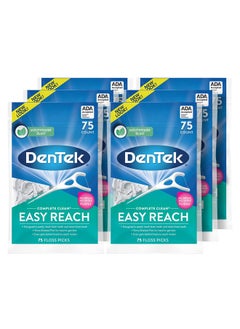 Dentek Comfort Clean Sensitive Gums Floss Picks, 75 Count (Pack Of 6)  - Image 1