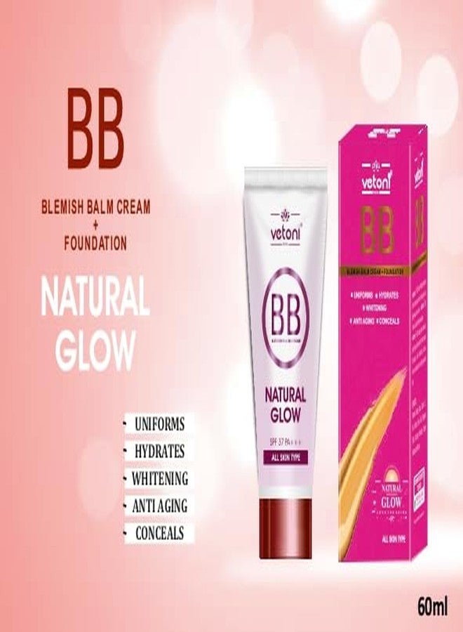 Vetoni India High Performance Pink Liquid Foundation, 60ml, SPF 37++, Water-Resistant, Medium Coverage, Lightweight, Easy to Blend |Vitamin C & 12Hr Long Lasting, Classic Ivory - Image 3