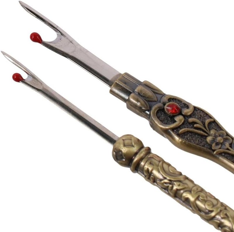 diyhub 4 Pcs Sewing Seam Rippers,Vintage Stitch Eraser Retro Alloy Metal Seam Sewing Thread Ripper for Suture Removal Sewing Accessory Tools - Image 5