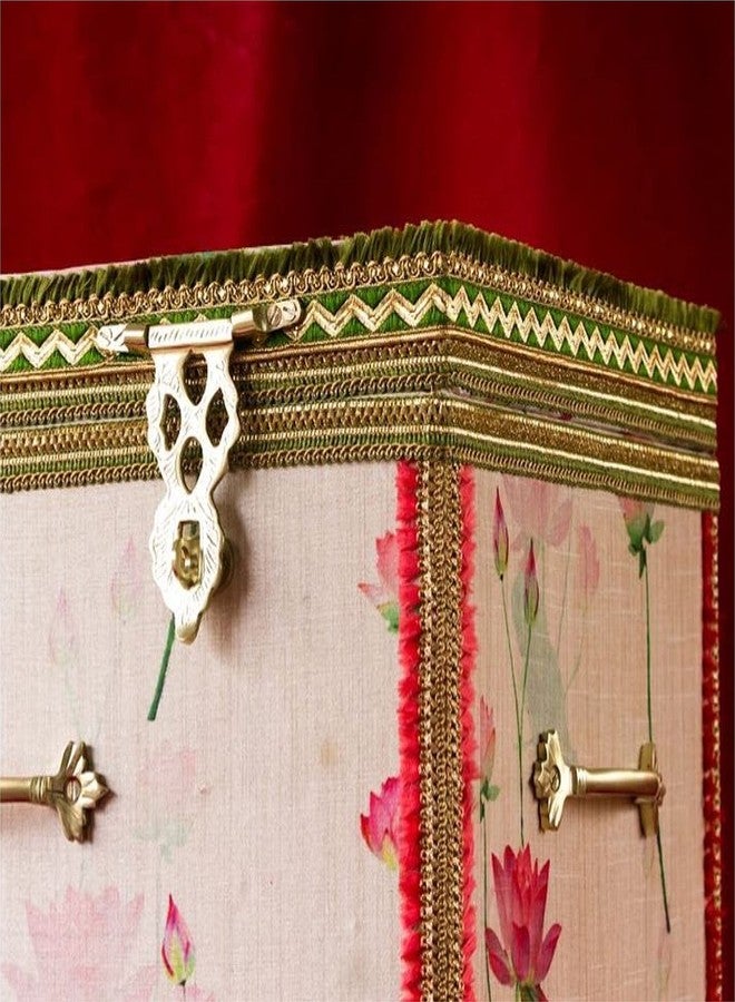 ABVIN Vintage Brass Small Box hasp Lock Antique Brass Trunk Latches Jewelry Box Lock Clasp Antique Box Locking hinged hasp (1 pcs) - Image 1