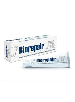 Biorepair : "Pro White" Whitening Toothpaste with microRepair - 2.5 Fluid Ounce (75ml) Tubes (Pack of 2) [ Italian Import ]  - Image 2