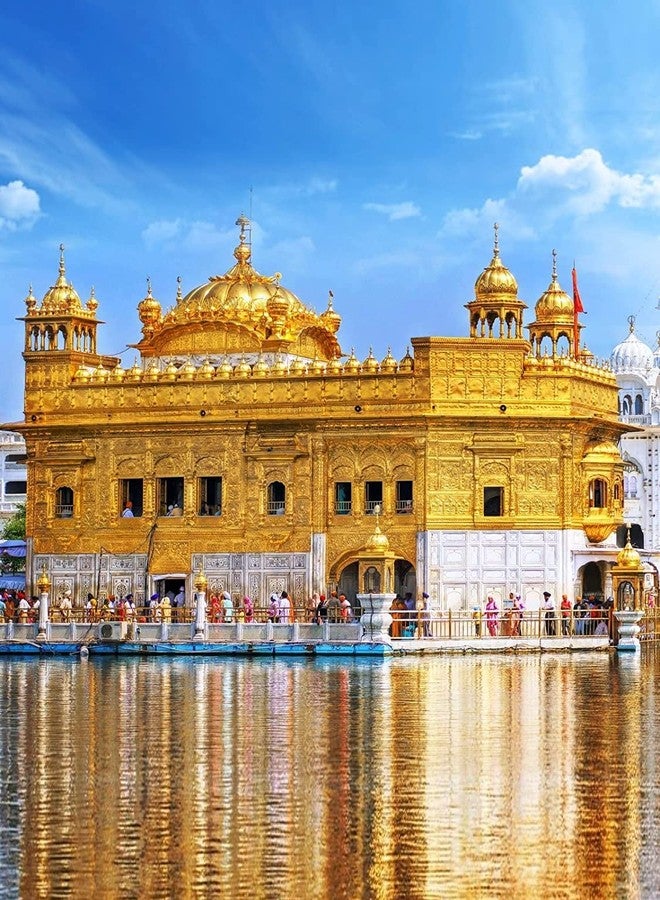 Vils Amritsar Golden Temple (Sri Harmandir Sahib) Divine Holy Blessing Glow Light Lamp with Plug (Small Size) - Image 1