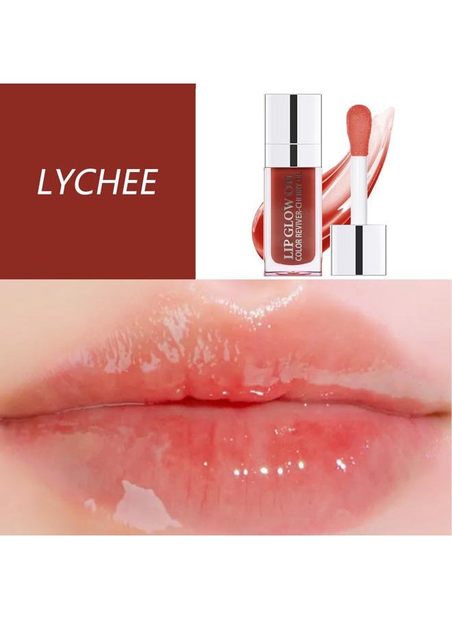 Sea-Maid - Plumping Lip Oil, Hydrating Lip Gloss Tinted Lip Balm Transparent Lip Care, Big Brush Head Glitter Shine, Long Lasting Nourishing Non-sticky Fresh Texture - Image 1