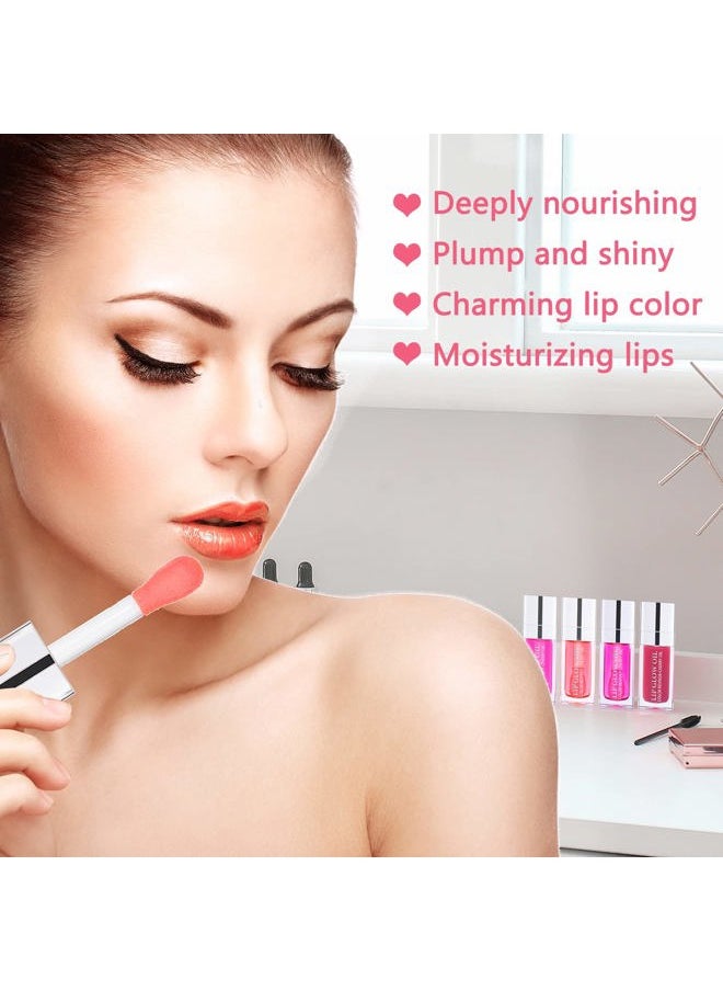 Sea-Maid - Plumping Lip Oil, Hydrating Lip Gloss Tinted Lip Balm Transparent Lip Care, Big Brush Head Glitter Shine, Long Lasting Nourishing Non-sticky Fresh Texture - Image 1