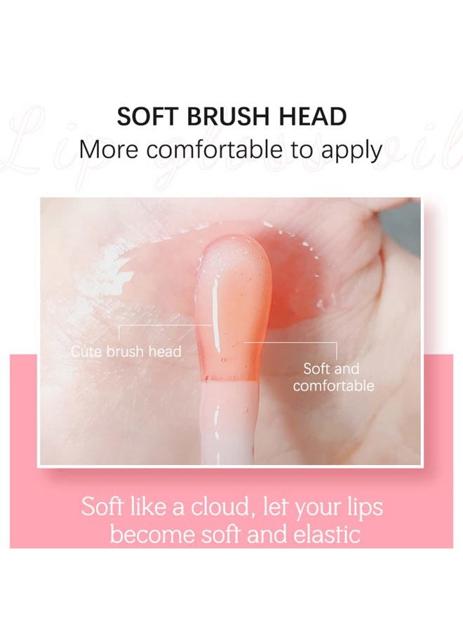 Sea-Maid - Plumping Lip Oil, Hydrating Lip Gloss Tinted Lip Balm Transparent Lip Care, Big Brush Head Glitter Shine, Long Lasting Nourishing Non-sticky Fresh Texture - Image 1