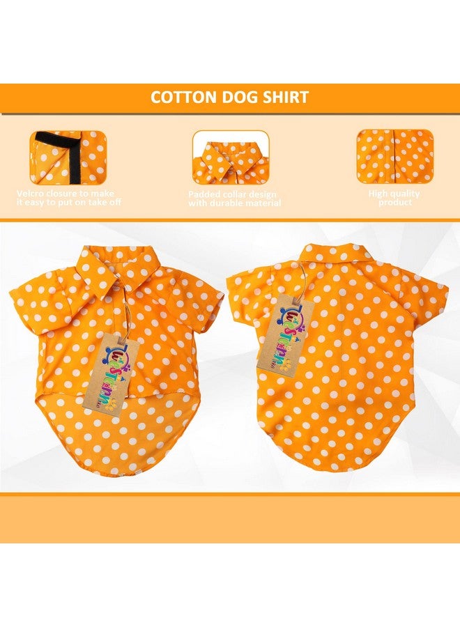 Western Era Super Soft Trendy Printed Shirt, Ultra Comfort Dog Apparel, Cotton Printed Breathable Basic Vest Dog Shirt, Cute Lightweight Thin Shirt For Your Furries (Small - 14 Inch) (Polka Orange) - Image 4