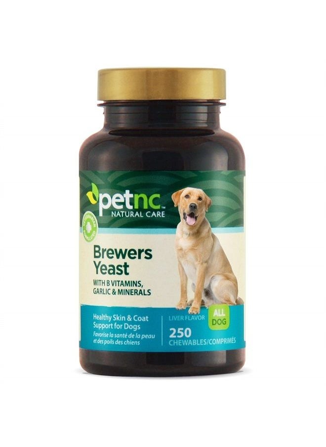 petnc NATURAL CARE Brewers Yeast Chewables for Dogs, 250 Count  - Image 1