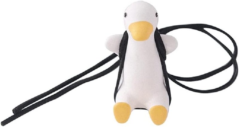 AMIORO Cute Swinging Duck Car Mirror Hanging Accessories Fun Interior Rearview Mirrors Decoration (Duck) - Image 5