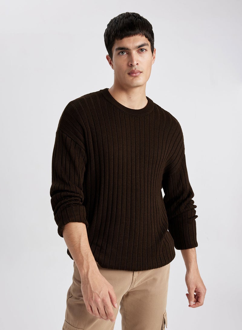 DeFacto Relax Fit Crew Neck Sweater  - Image 1
