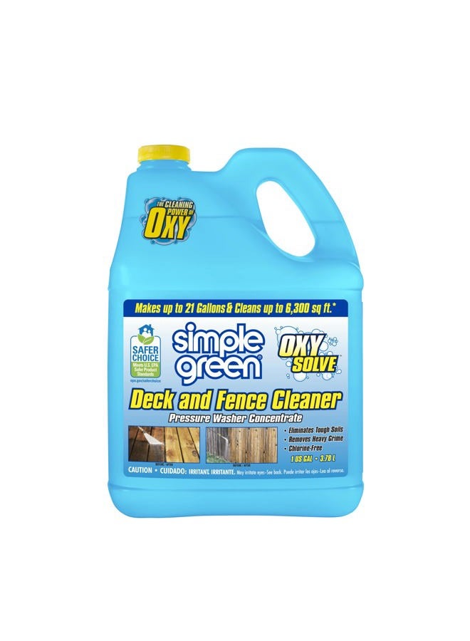 simple green Oxy Solve Deck and Fence Pressure Washer Cleaner, Colorless to Pale Straw, Unscented, 128 Fl Oz (Packaging May Vary) - Image 1