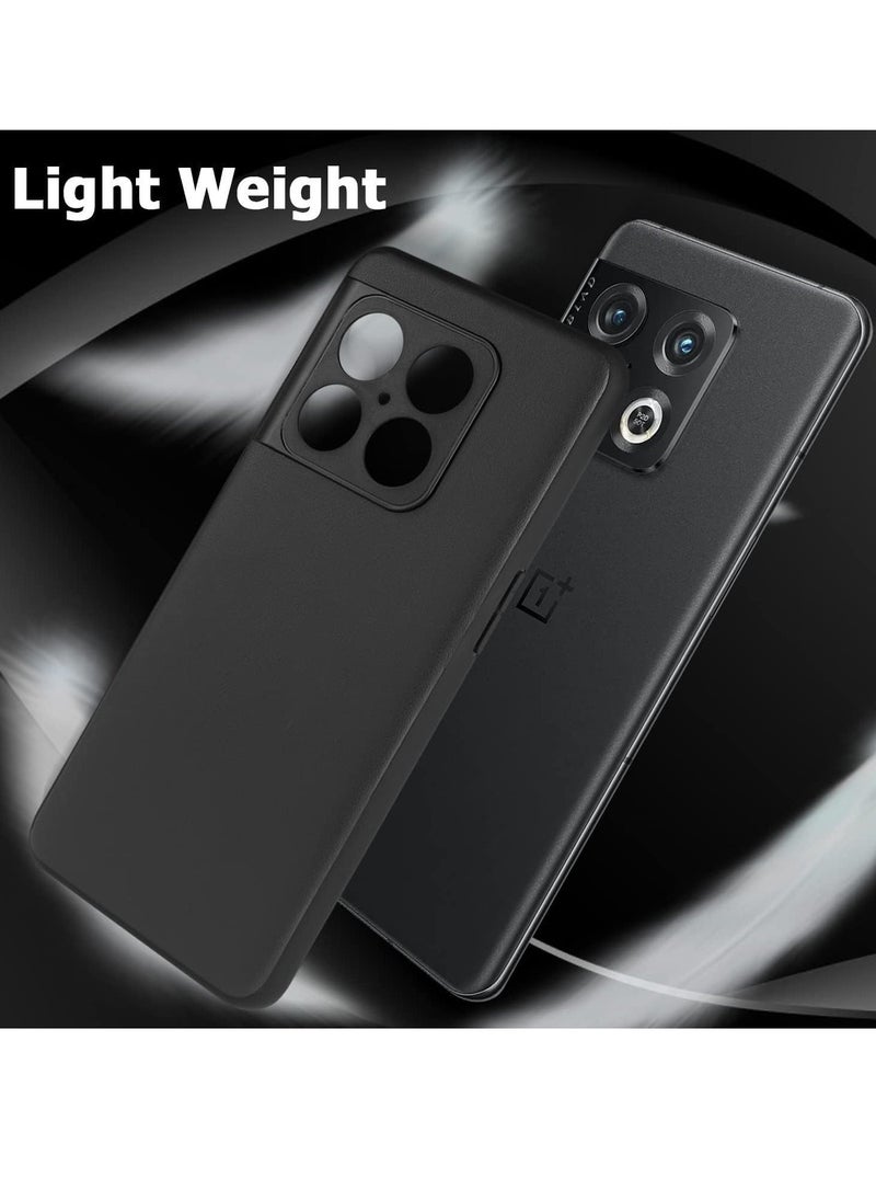ELTRAZONE OnePlus 10 Pro 5G Case with Screen Protector - Ultra Slim Soft Silicone Liquid Case, Shockproof Full Body Protection Cover (6.7 Inch) - Image 3