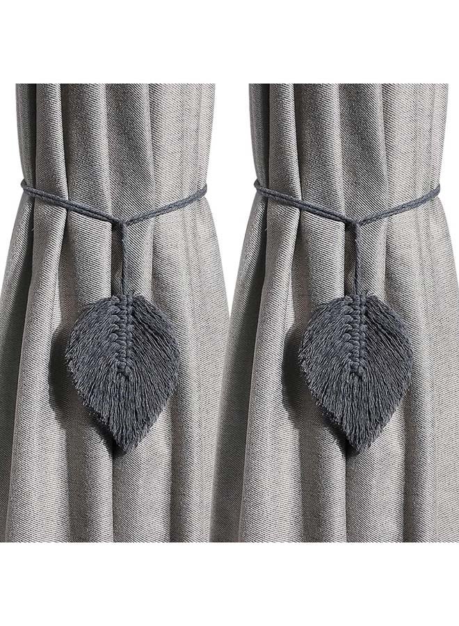 انتيكيانو اربطة ستائر مكرامية من قطعتين بلون كريمي بوهيمي لديكور المنزل Inspiring - Image 1