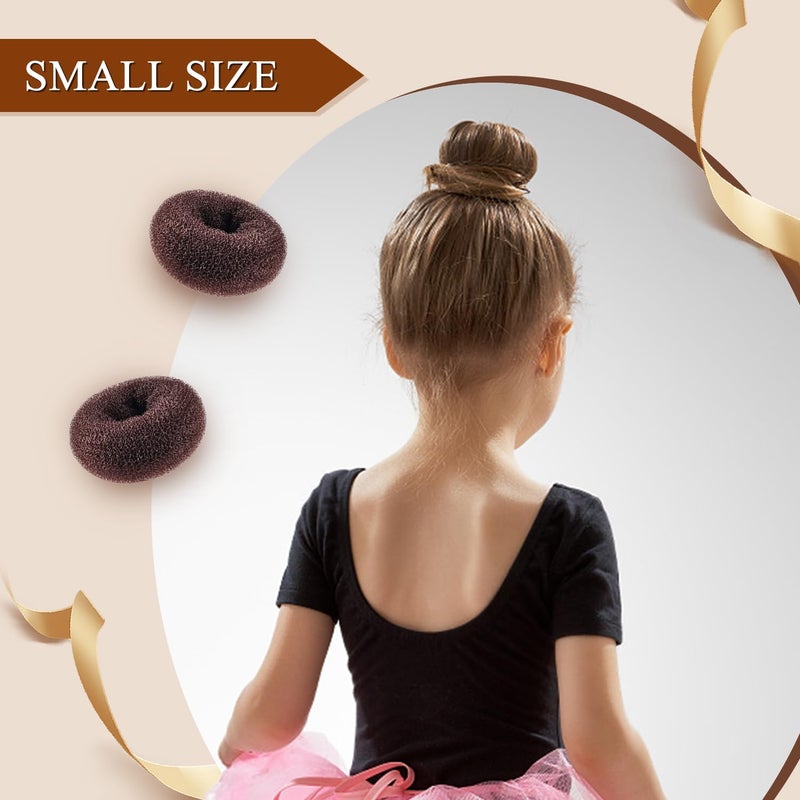 MORGLES Hair Bun Maker, 4Pcs Donut Bun Maker with 10Pcs Black Bobby Pins for Hair Ring Style - Image 4