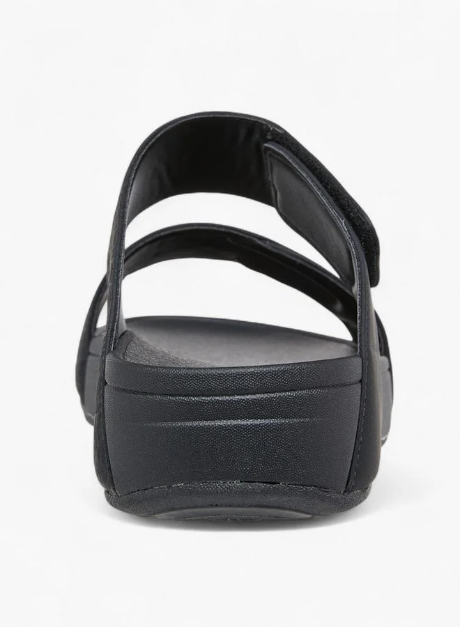 Le Confort Men Logo Embossed Slip-On Comfort Sandals