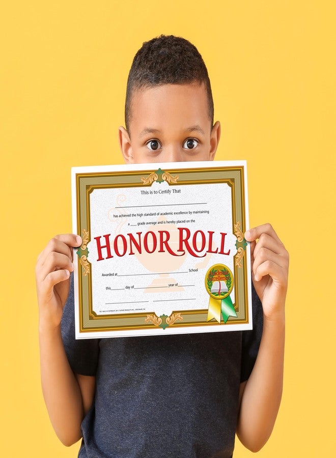 Flipside Products Honor Roll Certificate, Recognition, Award Students, Incentive, 8.5" x 11", 30 Per Pack, 5 Packs - Image 3