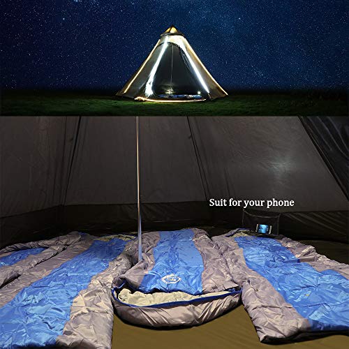 Vidalido 12'x10'x8'Dome Camping Tent 5-6 Person 4 Season Double Layers Waterproof Anti-UV Windproof Tents Family Outdoor Camping Tent - Image 3
