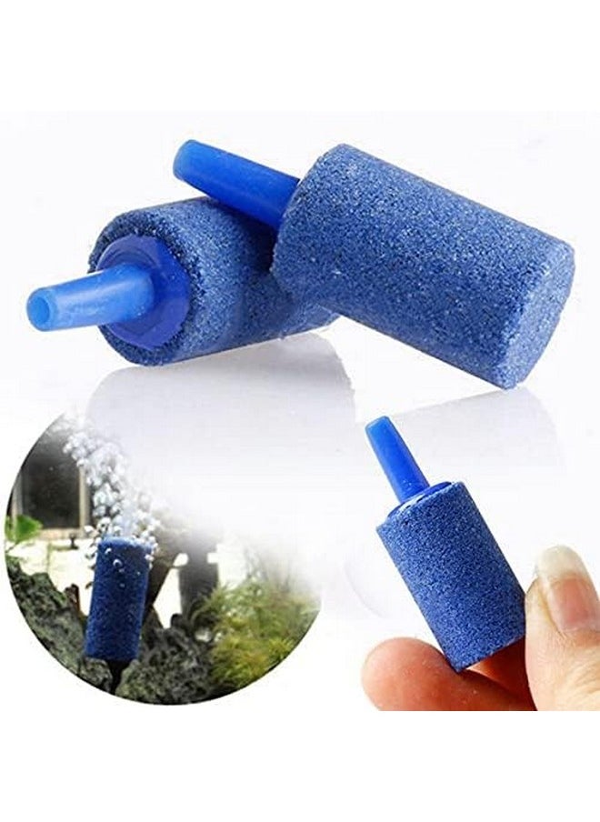 VAYINATO (Pack Of 10) 1 Inch Cylinder Shaped Fish Tank Aquarium Oxygen Aerator Air Stone | Blue Colour By Petzlifeworld  - Image 5