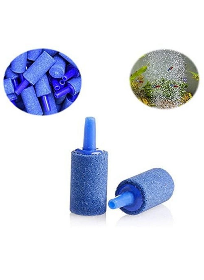 VAYINATO (Pack Of 10) 1 Inch Cylinder Shaped Fish Tank Aquarium Oxygen Aerator Air Stone | Blue Colour By Petzlifeworld  - Image 4