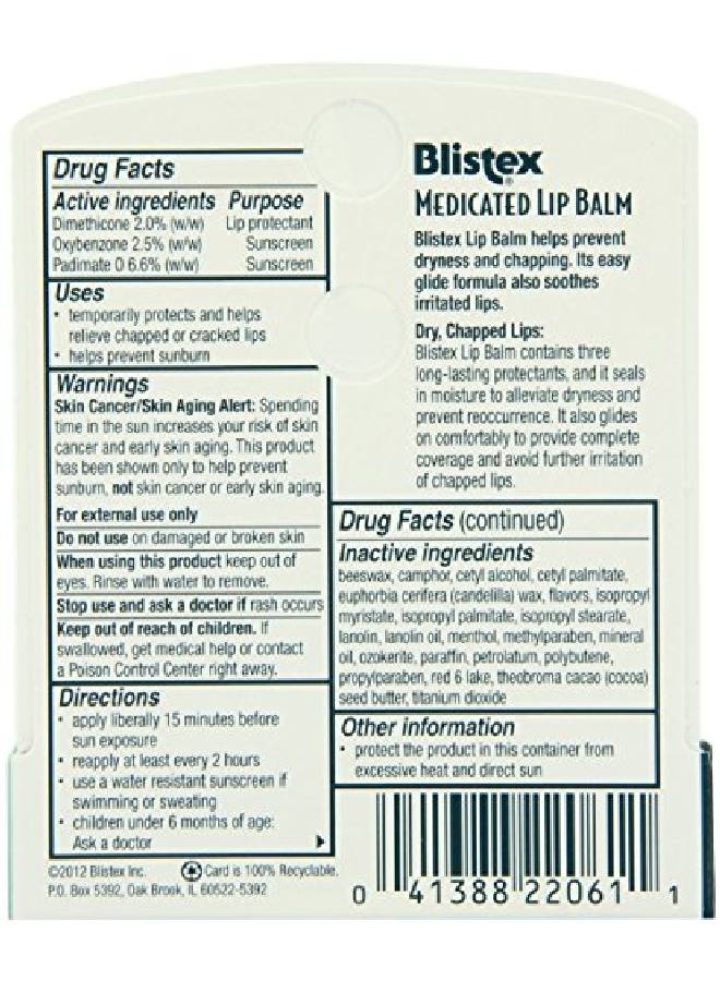 Blistex Medicated Stick Size .15Z Medicated Stick .15Oz - Image 3