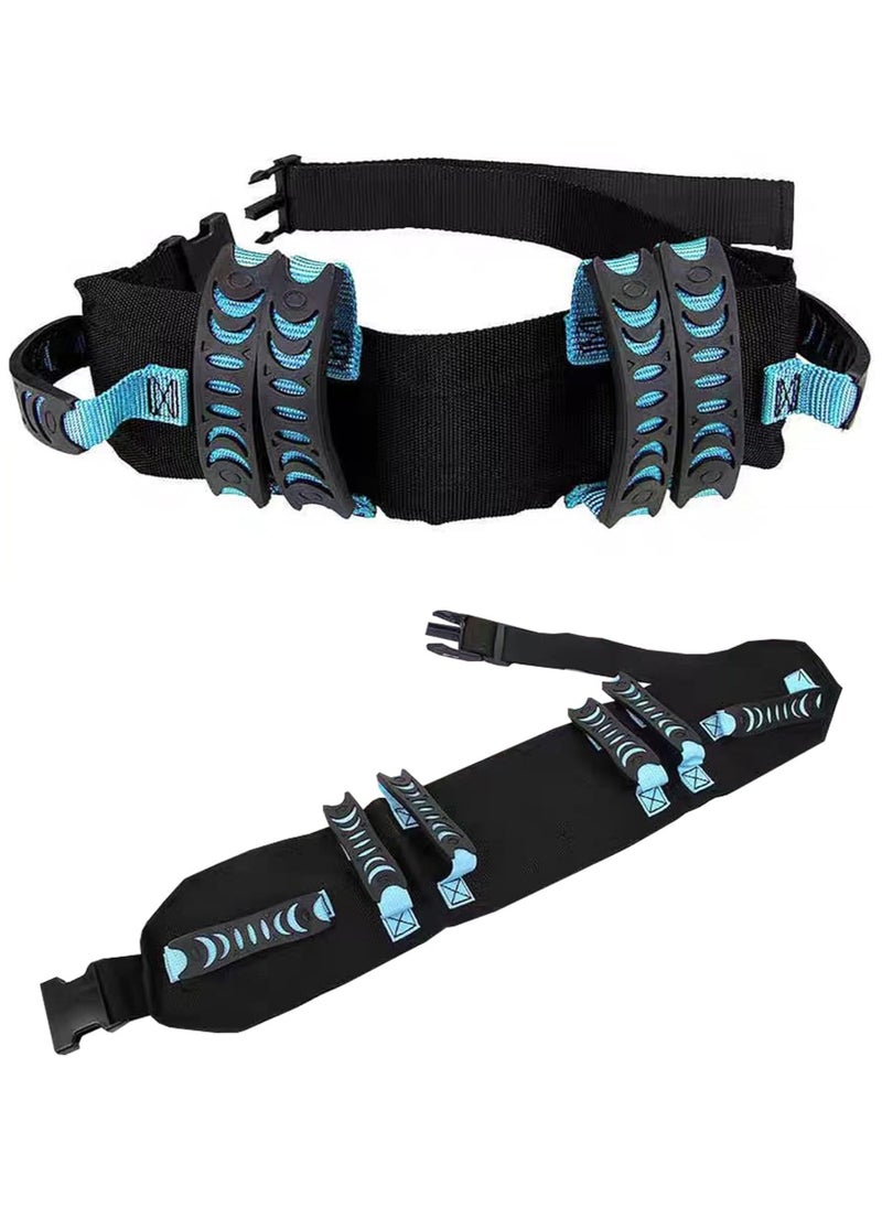 Generic Gait Belt Walking Transfer belt with 6 Plastic Padded Caregiver Handles and Quick Release Buckle for Patient  - Image 1