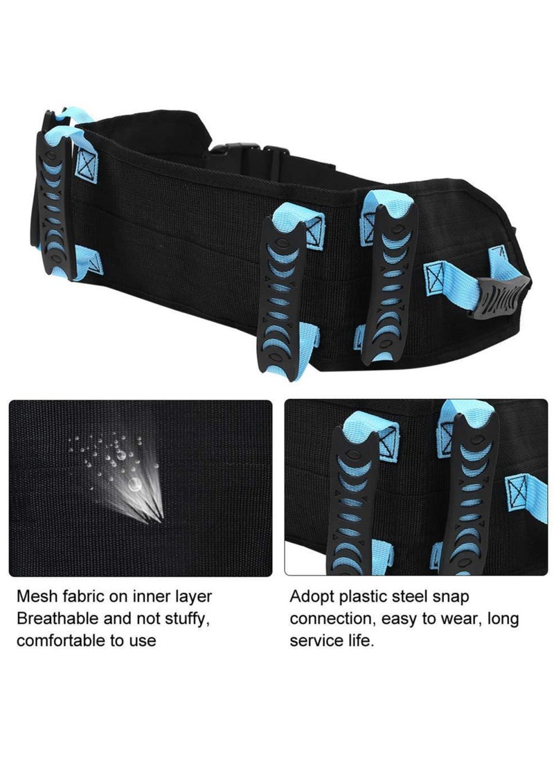 Generic Gait Belt Walking Transfer belt with 6 Plastic Padded Caregiver Handles and Quick Release Buckle for Patient  - Image 5