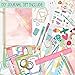 ABERLLS Gifts for Girls Age of 8 9 10 11 12 13 Years Old and Up DIY Journal Set Personalized Diary Stuff for Tweens Teens Decorate Your PlannerOrganizer Journaling Arts Craft Kit Ideal Toy Age 68 - Image 3