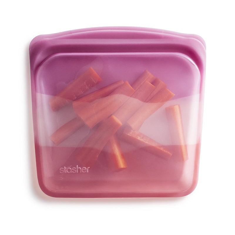 Stasher Premium Silicone Reusable Food Storage Sandwich Bag Coral Triangle Microwave Sous Vide Dishwasher Oven and Freezer Safe BPA Free Leakfree Ecofriendly 28 Oz