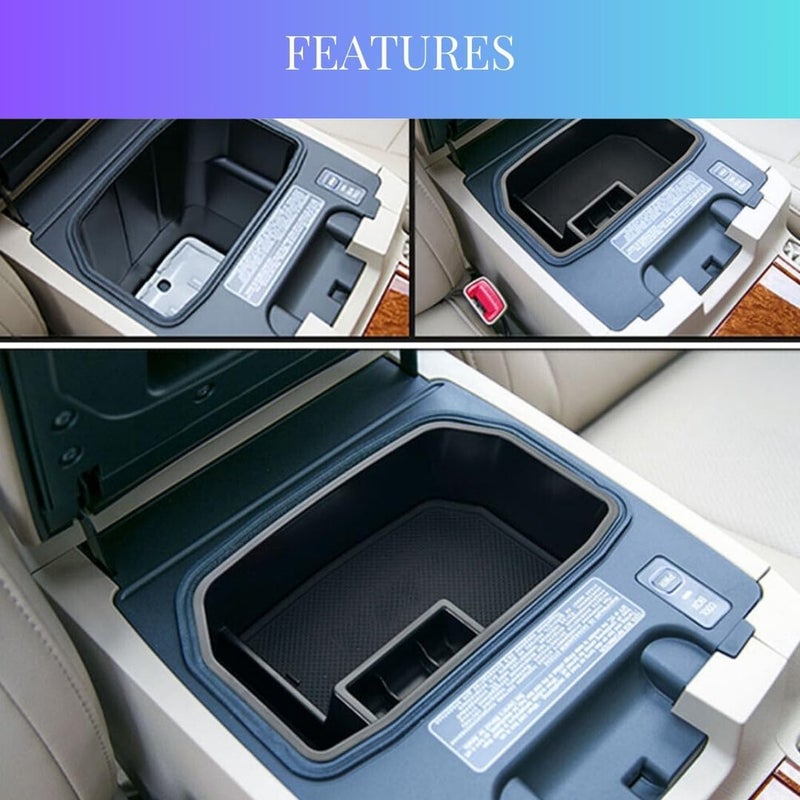 TRX AUTO Center Armrest Console Organizer For Lexus Lx570 & Land Cruiser Toyota 2008 To 2019| Center Storage Box Organizer Tray | Lexus Accessories - Image 4