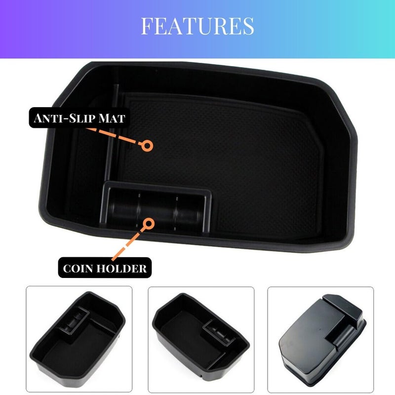 TRX AUTO Center Armrest Console Organizer For Lexus Lx570 & Land Cruiser Toyota 2008 To 2019| Center Storage Box Organizer Tray | Lexus Accessories - Image 2