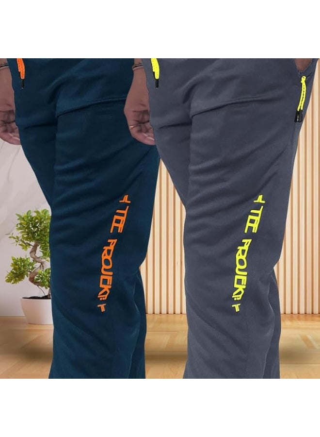 بنطال رياضي للرجال من TEE PROJEKT - تصميم عصري بلون موحد مع جيب، مناسب للأنشطة الرياضية واليوغا (عبوة من قطعتين) - مقاس L - Image 3