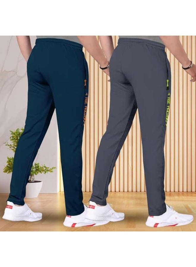 بنطال رياضي للرجال من TEE PROJEKT - تصميم عصري بلون موحد مع جيب، مناسب للأنشطة الرياضية واليوغا (عبوة من قطعتين) - مقاس L - Image 2