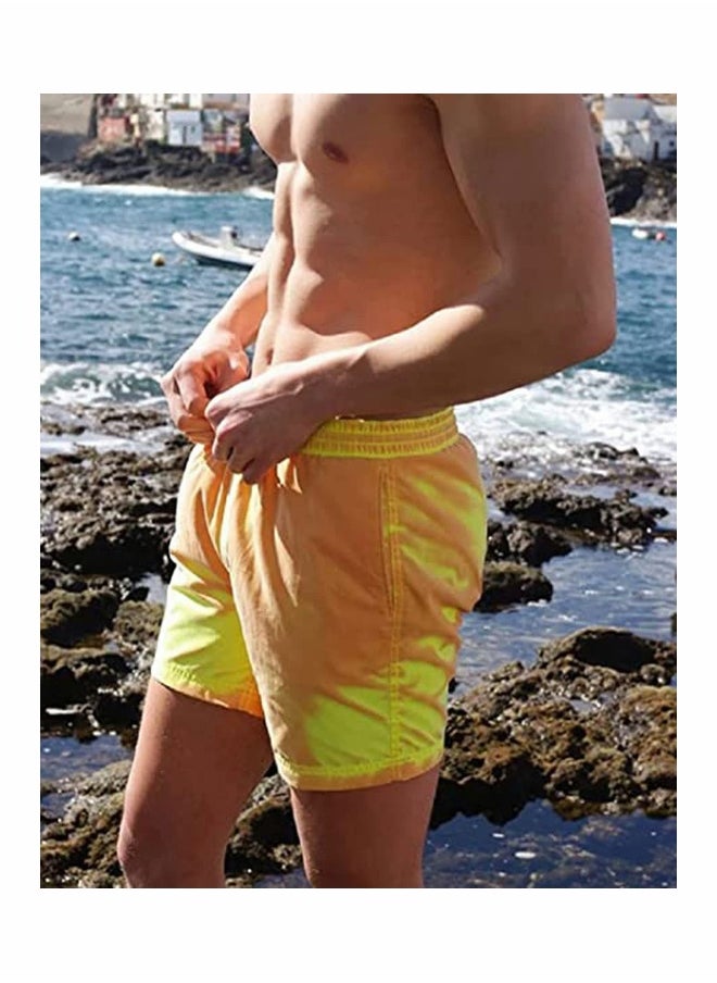 Generic - Swim Trunks, Men’s Color Changing shorts, Summer Cool Quick Dry Boardshorts with Mesh Lining Above Knee Swimwear Bathing Suits Slim Fit Quick Dry (XXL) - Image 1