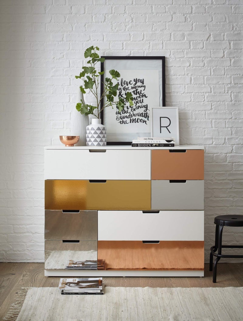 d-c-fix 215-0005 Decorative Self-Adhesive Film, Mirror Effect Glossy Reflective Foil, 17" x 59" Roll - Image 2