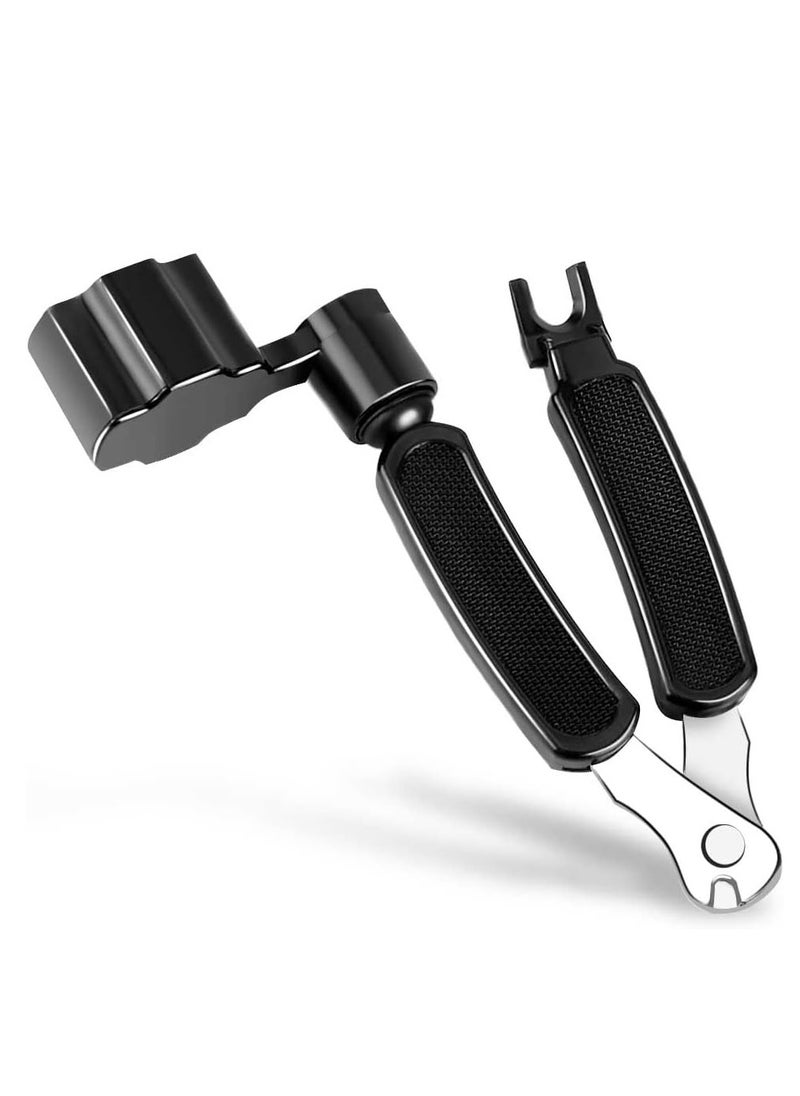 Guitar String Winder Cutter Pin Puller - 3 In 1 Multifunctional Guitar Maintenance Tool/String Peg Winder + String Cutter + Pin Puller Instrument Accessories