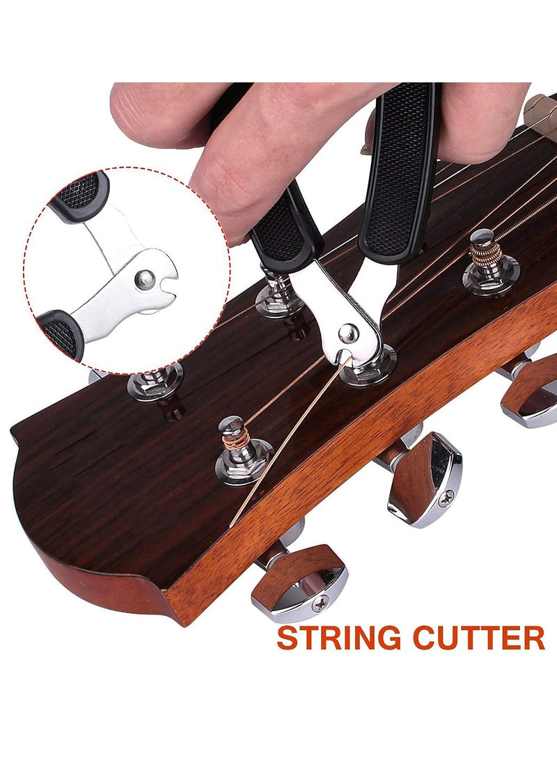 Guitar String Winder Cutter Pin Puller - 3 In 1 Multifunctional Guitar Maintenance Tool/String Peg Winder + String Cutter + Pin Puller Instrument Accessories