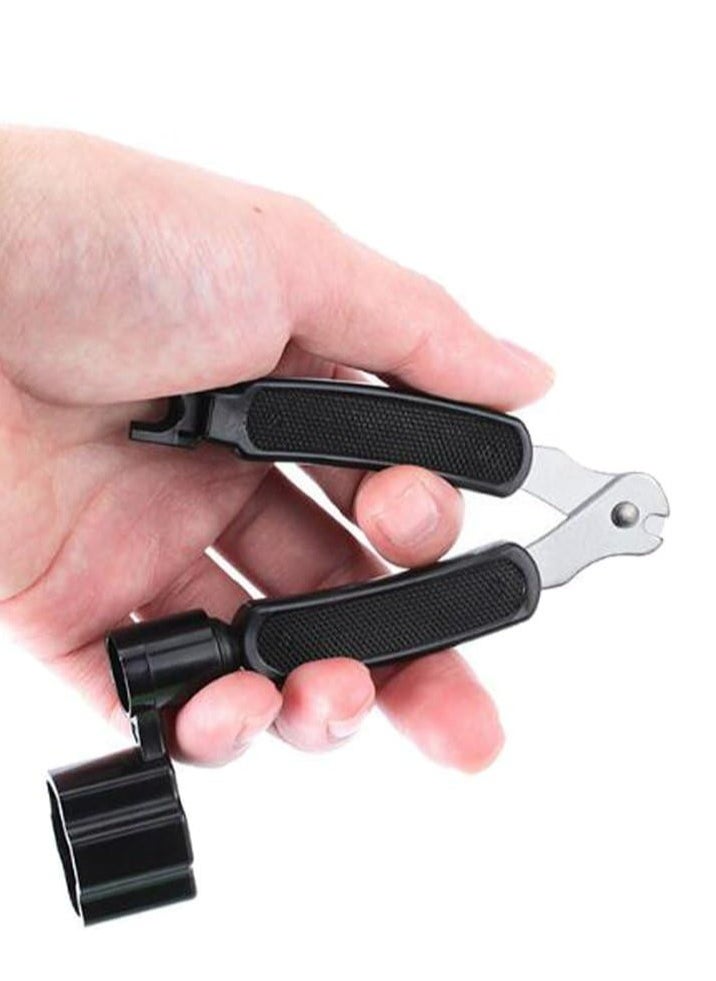 Guitar String Winder Cutter Pin Puller - 3 In 1 Multifunctional Guitar Maintenance Tool/String Peg Winder + String Cutter + Pin Puller Instrument Accessories