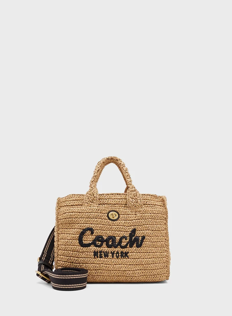 COACH Cargo Tote Bag 26 in Straw