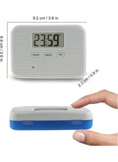 Smart Medicine Clock Reminding Medication Storage Box with 5 Alarms, Clock and Stopwatch Feature