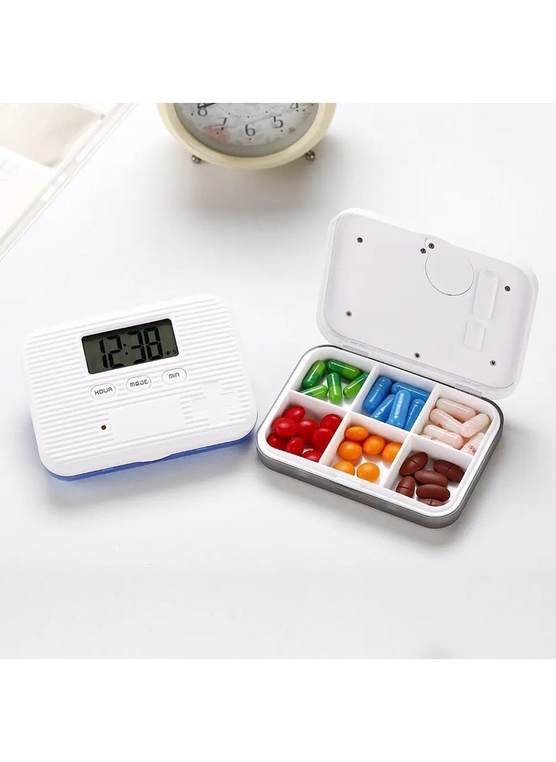 Gaman - Smart Medicine Clock Reminding Medication Storage Box with 5 Alarms, Clock and Stopwatch Feature - Image 1