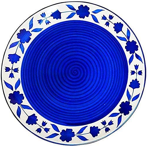 Phezent Blue Floral Ceramic Plates for Dinner with Katori (3 Pieces, 1 Dinner Plates, 2 Katori Bowl Dishwasher & Microwave Safe) -Dinner Sets Ceramic Dinner Set Bowls Set Dinnerware Sets - Image 2