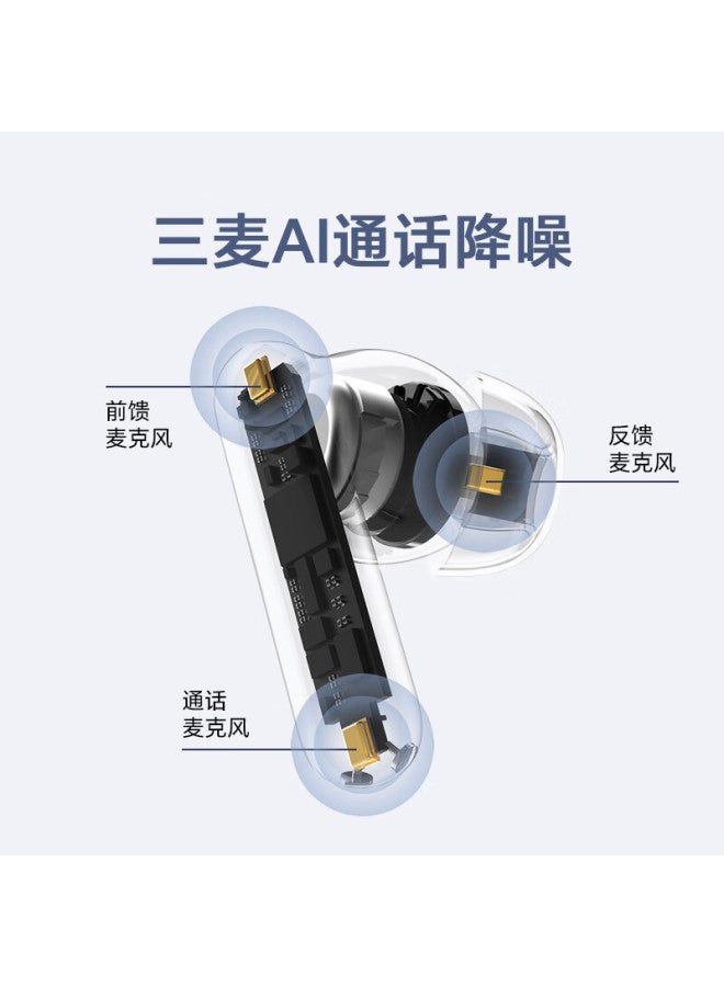 Honor Choice Doingtop X8i Bluetooth Earphones Honor Earphones Call Noise Cancellation Long Battery Life Bluetooth 6.0 Waterproof Compatible With Honor Huawei Xiaomi Apple Phones White