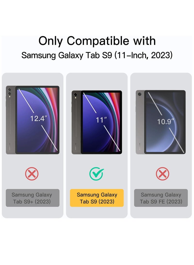 MIGOFAST Slim Case for Samsung Galaxy Tab S9 11 Inch 2023 with S Pen Holder Ultra Thin Lightweight Tri-Fold Stand Cover with Auto Wake/Sleep - Image 2