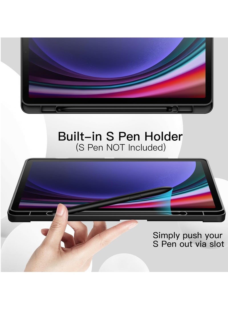 MIGOFAST Slim Case for Samsung Galaxy Tab S9 11 Inch 2023 with S Pen Holder Ultra Thin Lightweight Tri-Fold Stand Cover with Auto Wake/Sleep - Image 3